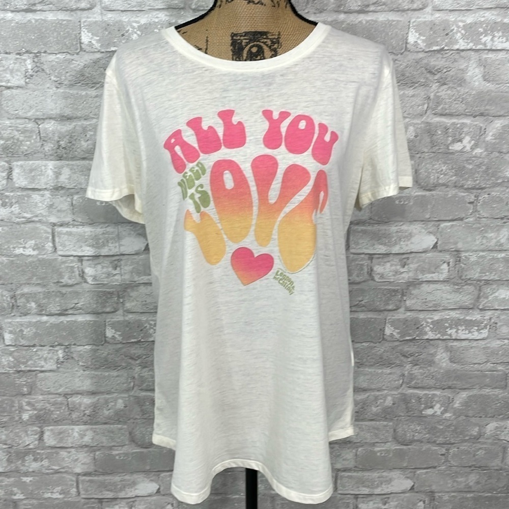 Maurices White All You Need Is Love Graphic Tee
